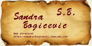 Sandra Bogičević vizit kartica